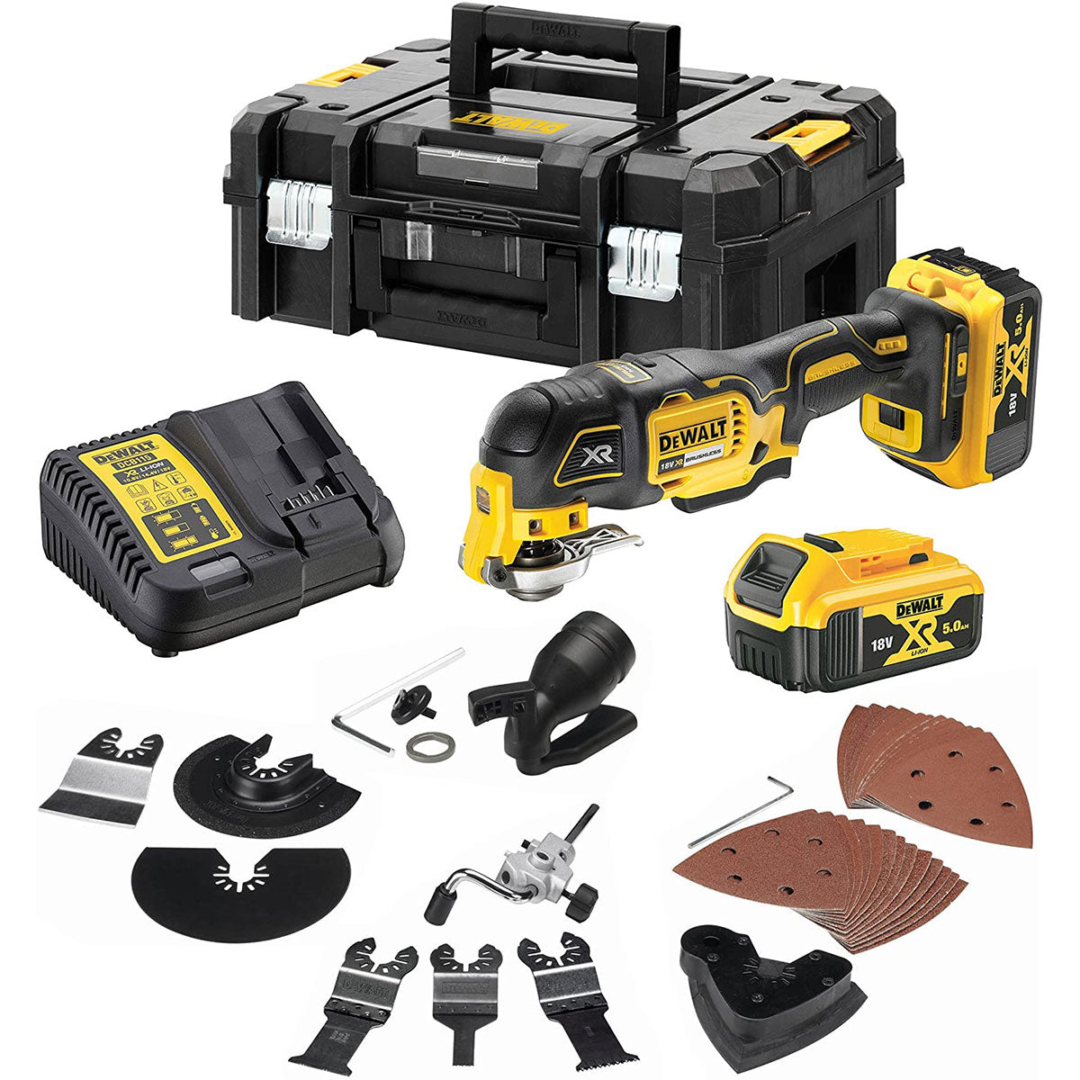 18V BRUSHLESS motor oscillating multifunction tool in TSTACK CASE and ACCESSORIES - DeWALT - DCS356P2-QW 18V BRUSHLESS motor oscillating multifunction tool in TSTACK CASE and ACCESSORIES - DeWALT - DCS356P2-QW